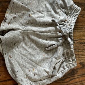 Gray Relaxed Fit Shorts with Elastic Waistband